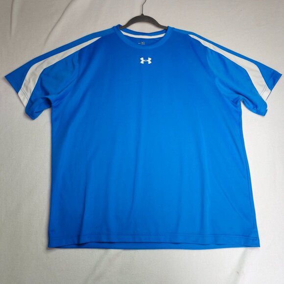 Under Armour Blue Athletic T-Shirt Size XXL - Picture 1 of 6